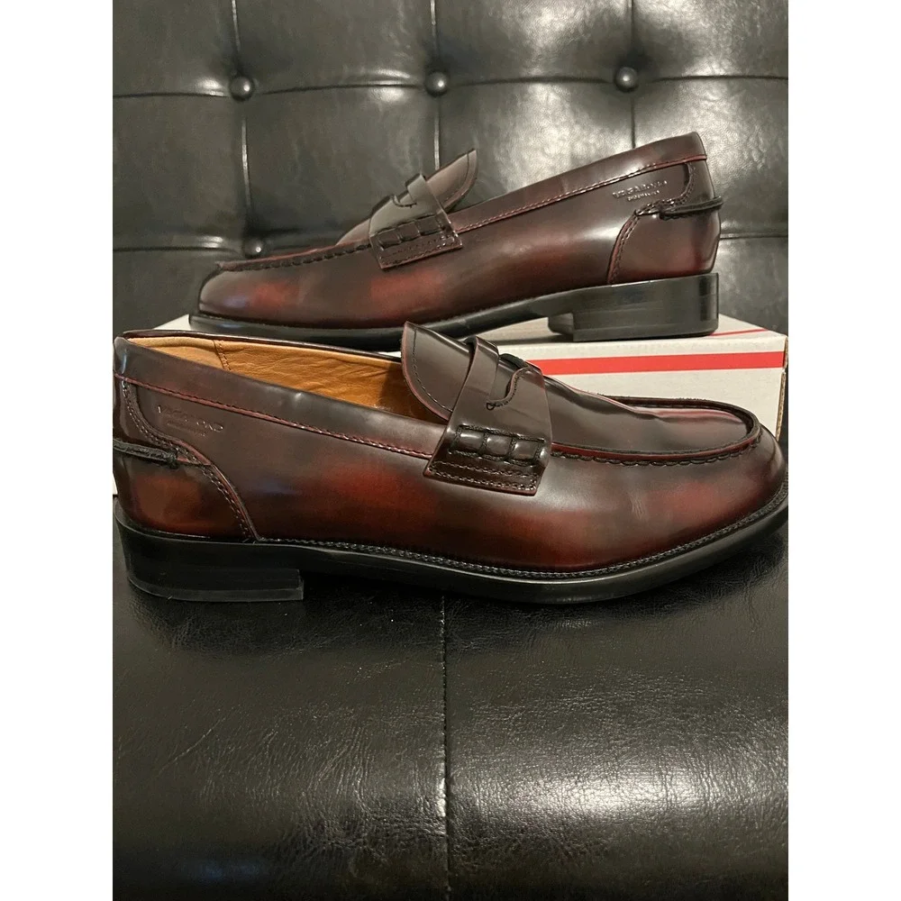 Vagabond Shoemakers Leather Penny Loafers Burnished Brown